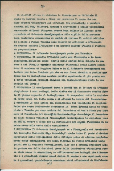 L'impresa di Fiume e i granatieri